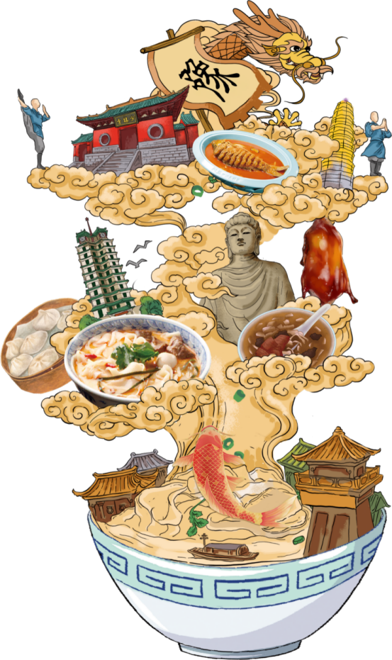 （配圖）尋根拜祖后，他們來阿五品新豫菜解鄉(xiāng)愁302
