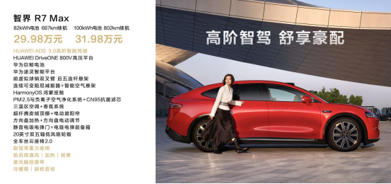 鴻蒙智行首款轎跑SUV智界R7正式上市！建議零售價 25.98萬元起（改）3866